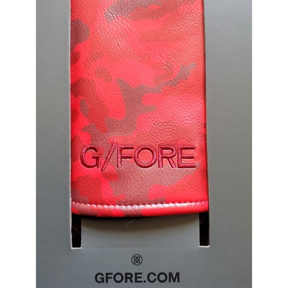 G/FORE G4 NWT Driver Wood Cover Red Poppy Camo Skull Tees Logo G4AS23A62 NWT - Picture 5 of 9
